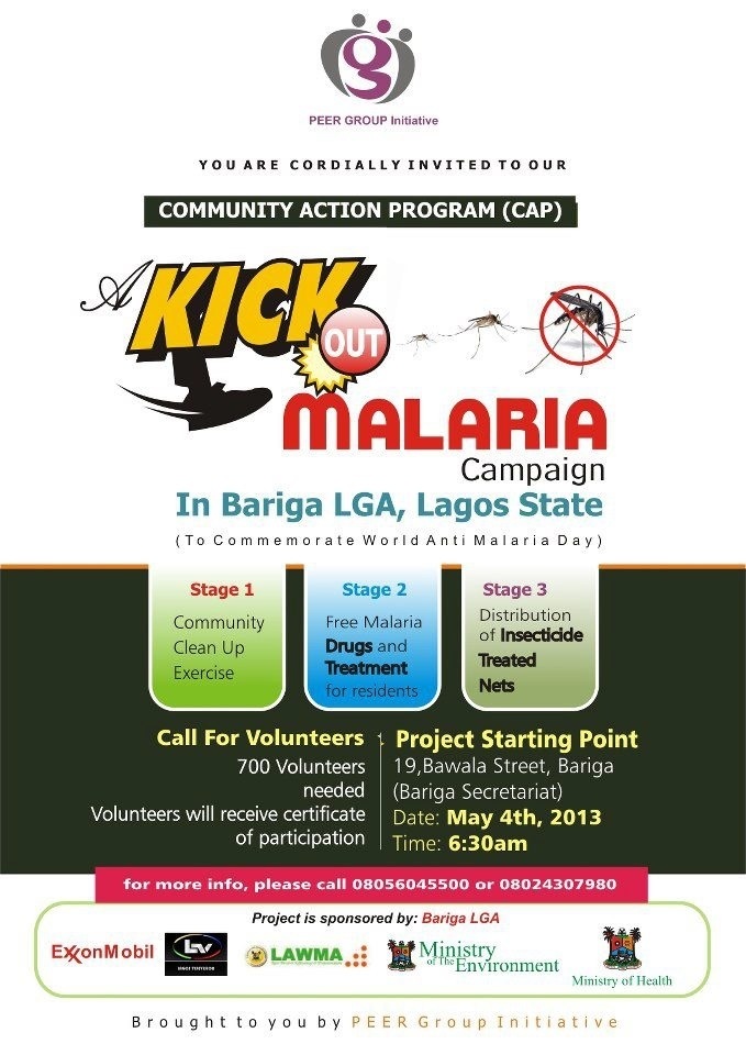 Event 4th May – Kick Out Malaria – Community Action Program
