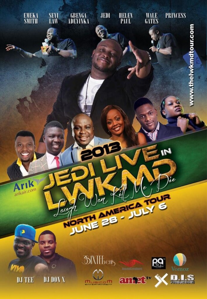 3SIXTE Events presents Jedi Live in LWKMD (Laugh Wan Kill Me Die) 2013 Tour courtesy of ARIK AIR.