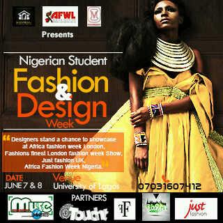 Nigerian Student Fashion and Design Week 7th & 8th June 2013