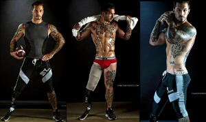 #Beinspired Former Marine turned amputee becomes underwear model