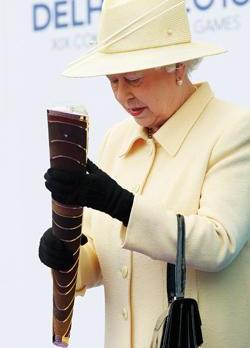 Commonwealth Games: Queen Elizabeth Launches Baton Relay.