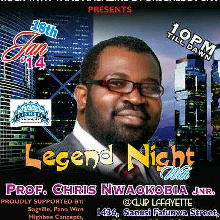 Event: Legend Nite – Lafayette Hosts Fine Intellectual & Human Right Activist; Prof. Chris Nwaokobia Jnr