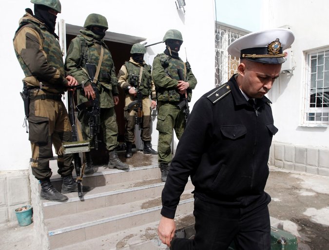 Russians and Militias Seize Ukrainian Naval Headquarters