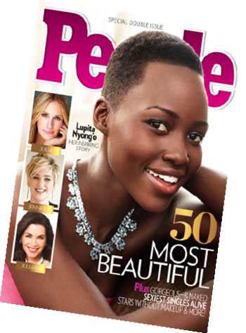 Lupita Nyong’o Revealed as People Magazine’s Most Beautiful Cover Girl [@Lupita_Nyongo]