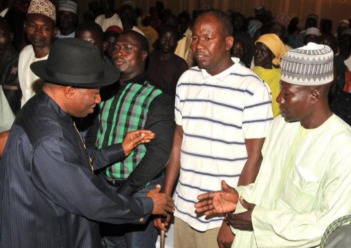 President Jonathan’s alleged N100million largesse tears Chibok parents, leaders apart