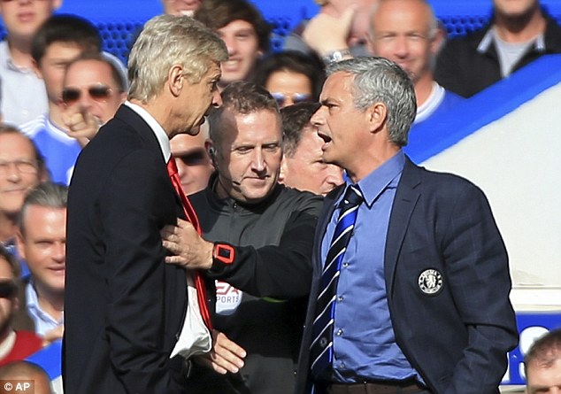 Video: Arsene Wenger & Jose Mourinho Clash During Chelsea Vs Arsenal Match