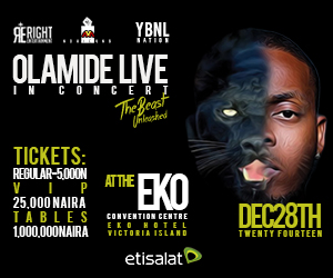 #Event #Concert: Olamide Live In Concert – The Beast Unleashed [Dec. 28, 2014] #OLIC, @olamide_YBNL