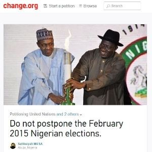 Nigerians petition World Bodies on postponement of Election