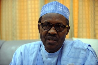 (FILES) -- A file photo taken on March 15, 2011 shows former military dictator and presidential candidate for the Congress for Progressive Change (CPC), retired General Muhammadu Buhari speaking about the April elections in Lagos. Nigerian opposition leader Muhammadu Buhari was the target of the second bomb attack in the northern city of Kaduna on July 23, 2014 but escaped unhurt, an official said. Buhari, who also led Nigeria as a military head of state in the 1980s, "was the target" of the bombing in the Kawo area of the city, said Ahmed Maiyaki, the spokesman for Kaduna's governor.  AFP PHOTO / PIUS UTOMI EKPEI