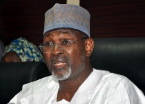 Chairman of Nigeria's Independent National Electoral Commission (INEC) Attahiru Jega (pictured on February 7, 2015) has faced fierce criticism from both the opposition and the ruling party during the campaign (AFP Photo/) 