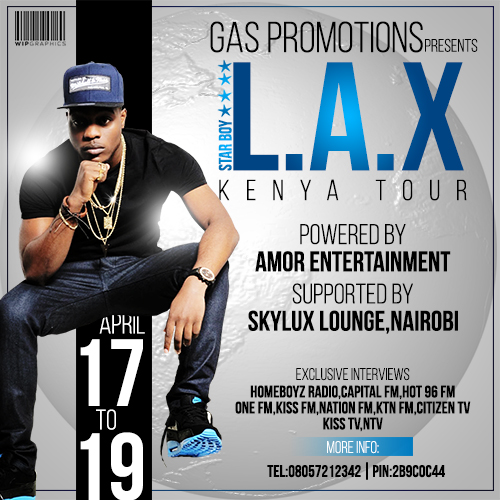 #Event: Starboy’s L.A.X Set to Storm Kenya – [@LaxSTARBOY, @Gaspromotionsng]