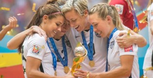 Members of the U.S. women’s national soccer team celebrate their World Cup victory on Sunday. (Photo: Corbis)